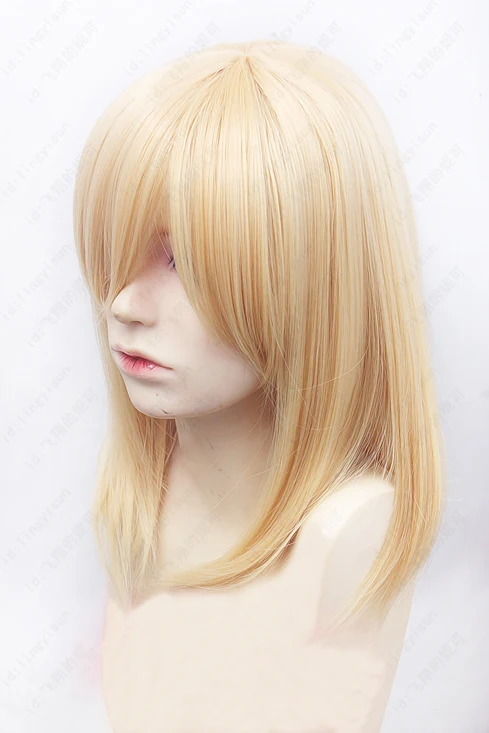 Attack on Titan Krista Lenz Christa Short Blonde Kyojin Renz Heat Resistant Cosplay Costume Wig+ Wig Cap
