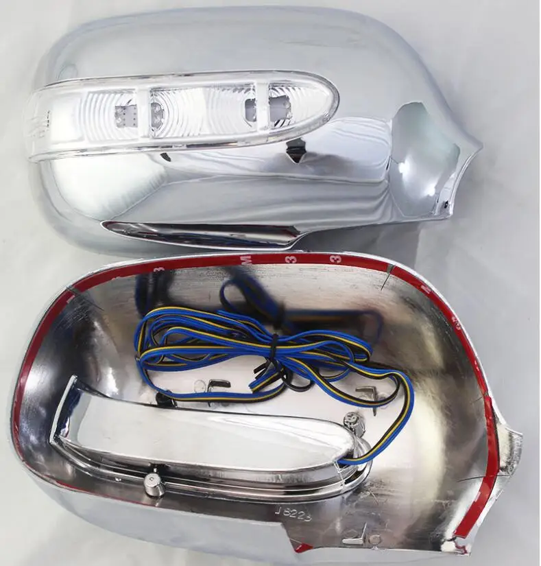 For Toyota Mark II GX100 GX110 1996 1999 2000 2004 2005 2007 Novel style 2PCS ABS Chrome plated door mirror covers with Led