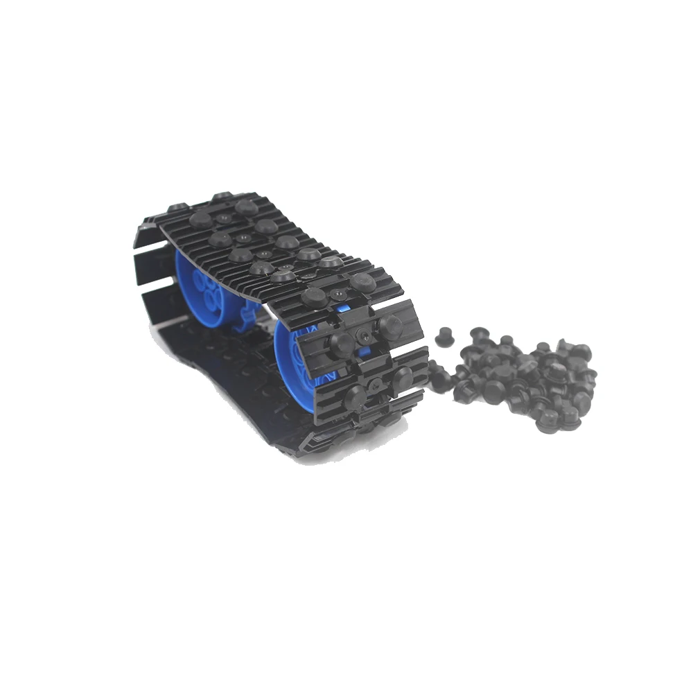 MOC การวิเคราะห์อะไหล่ยาง Stopper Chain Link Grip Caterpillar Track 24375ใช้งานร่วมกับ Lego Building Mainan Balok