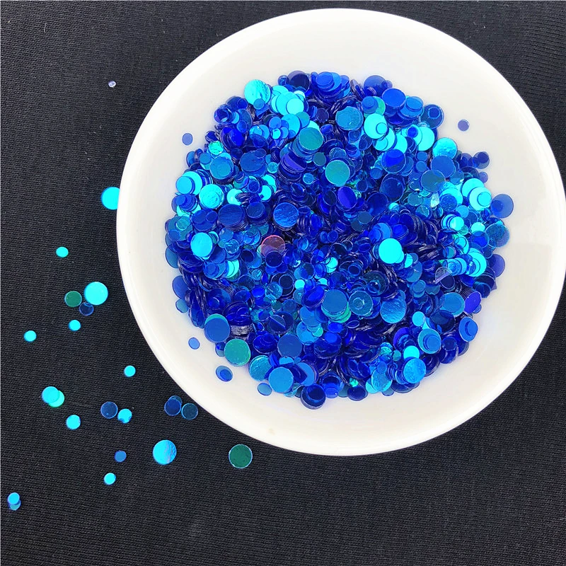 20g/lot 4000Pcs Transparent Dot Shape Sequins Multi Size 2-4mm Round Sequin Paillettes Nails Art,wedding decoration confetti