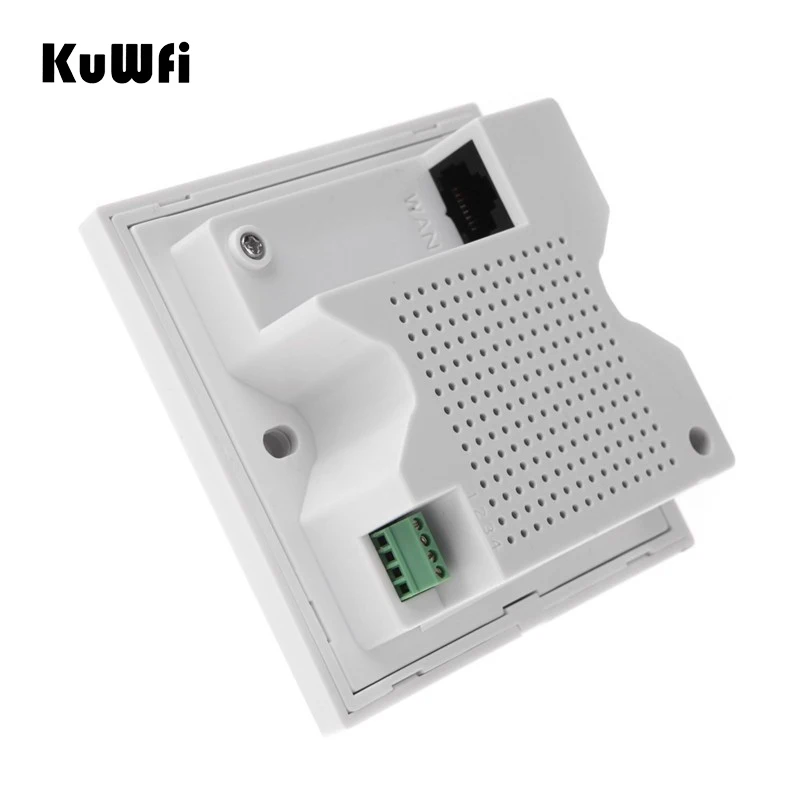 KuWFi 300Mbps In Wall WiFi Access Point Wireless Router with PoE RJ45&RJ11 Port AP Router WiFi Repeater for Hotel Home School