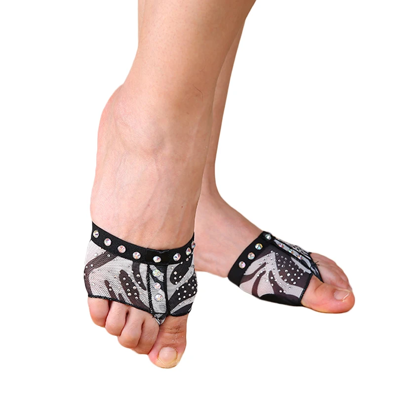 Zebra Pattern Professional Belly Dancing Foot Thong Women Ballet Dance Socks Shoe Toe Pads Belly Dance Fitness Practice Toe Pads