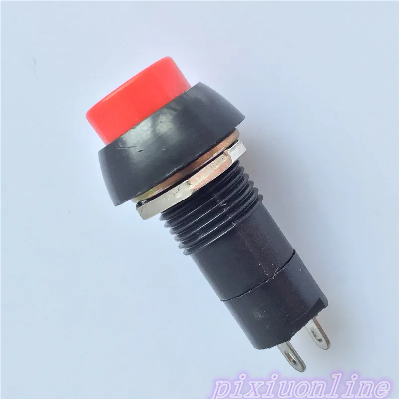 1pc J065 Push Self-locking Button Switch Green/Red Colors Electric Switch for DIY Model Making High Quality On Sale