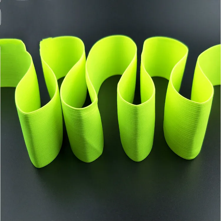 Nuovo elastico da cucito da 5CM largo elastico piatto elastico verde fluorescente alto, elastico in vita, accessorio per indumenti da cucito con