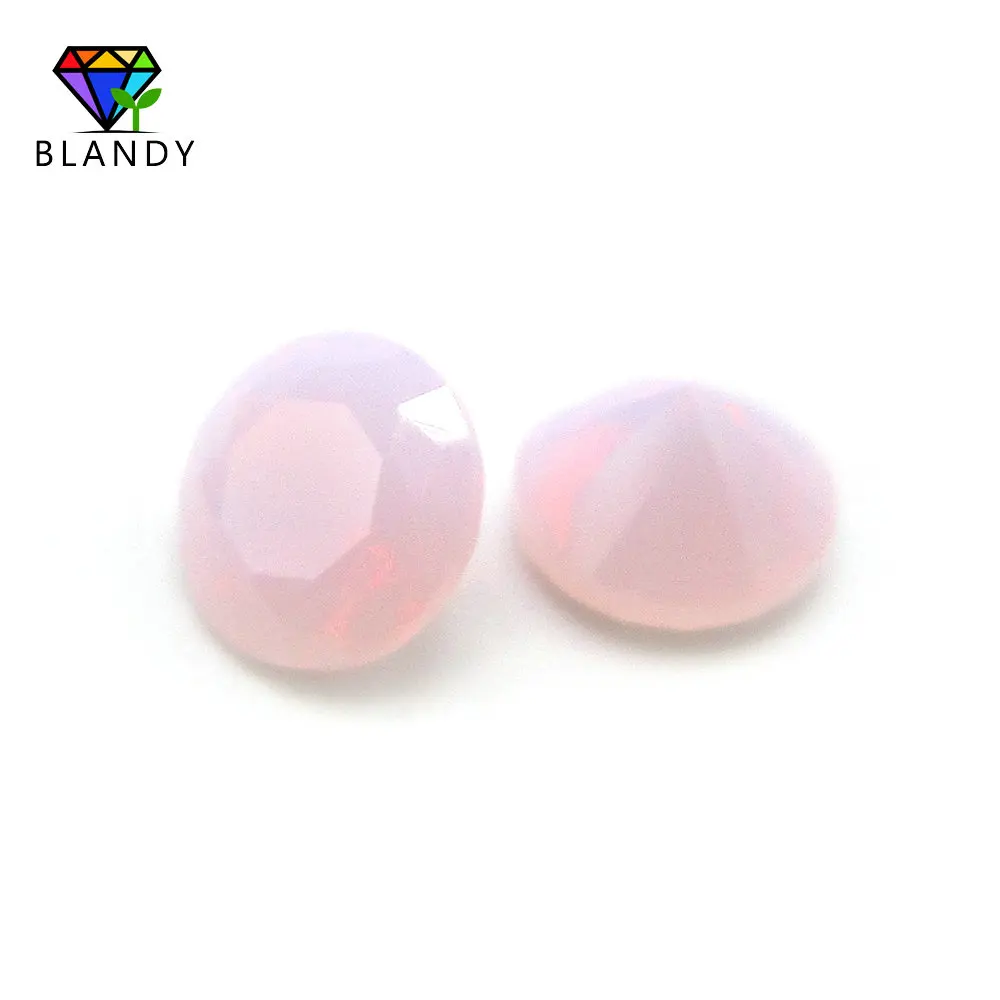 

Factory Price 5A 1.0-2.5mm Round Cut Pink Color Nano Stone 1000pcs/lot Wax Setting Synthetic Pink Nano Gems