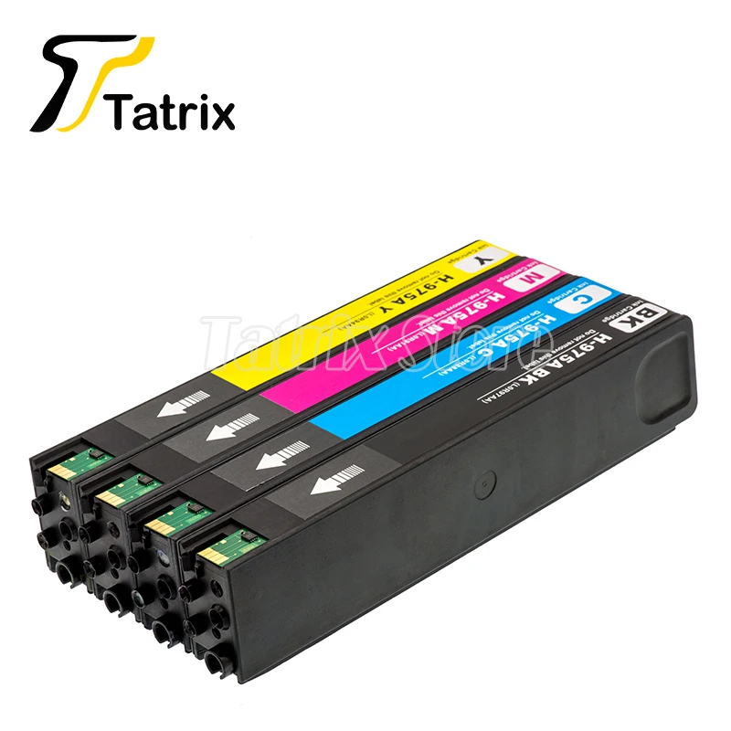 

Tatrix 975 975A Цветной чернильный картридж премиум-класса для HP PageWide 352dw/377dw/dn/452dw/452dn/477dn/477dw/552dw/577z