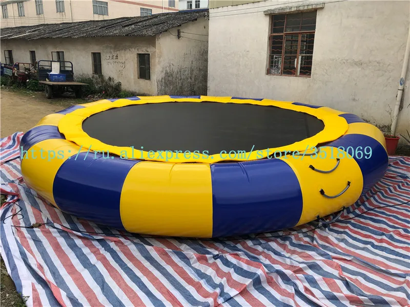 

Sell water park 6 m diameter PVC inflatable water trampoline bounce bed