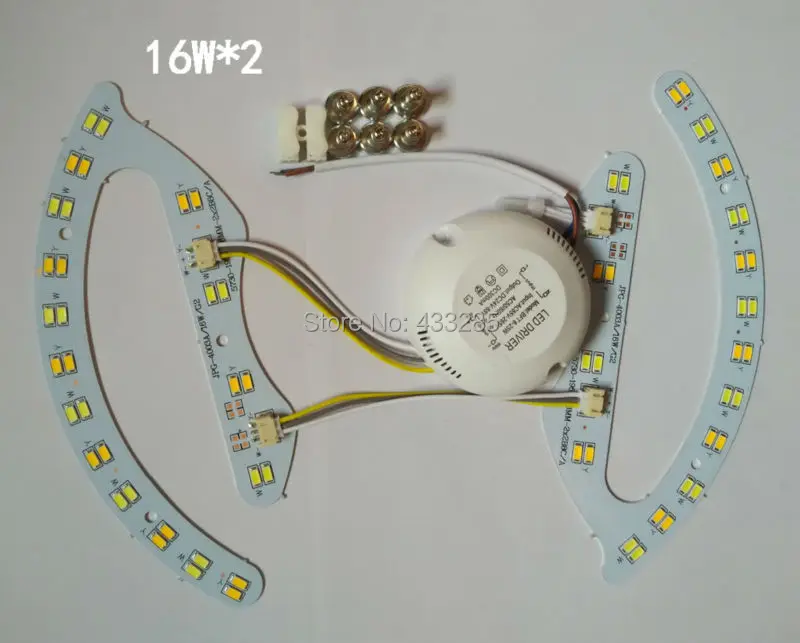 Imagem -04 - Lâmpada de Cor Dupla Led Smd5730 8w 16w 24w 32w 3000k 4000k 6000k Lâmpada de Painel de Luz de Teto Ac176264v k Magnético