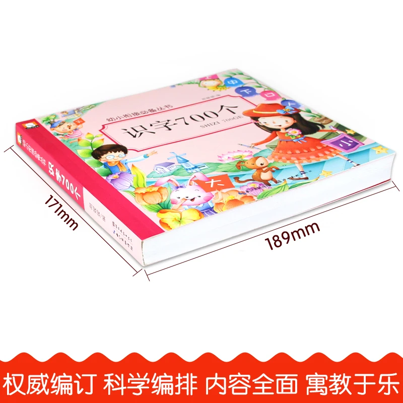 Chinese 700 characters book including pin yin , Common words/ picture for Chinese starter learners,Chinese book for kids libros