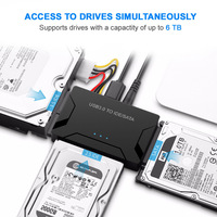 SATA to USB IDE Adapter 3 in 1 USB 3.0 Cable for 2.5 3.5 External Hard Disk Drive HDD SSD Converter For PC Macbook Drop Shipping