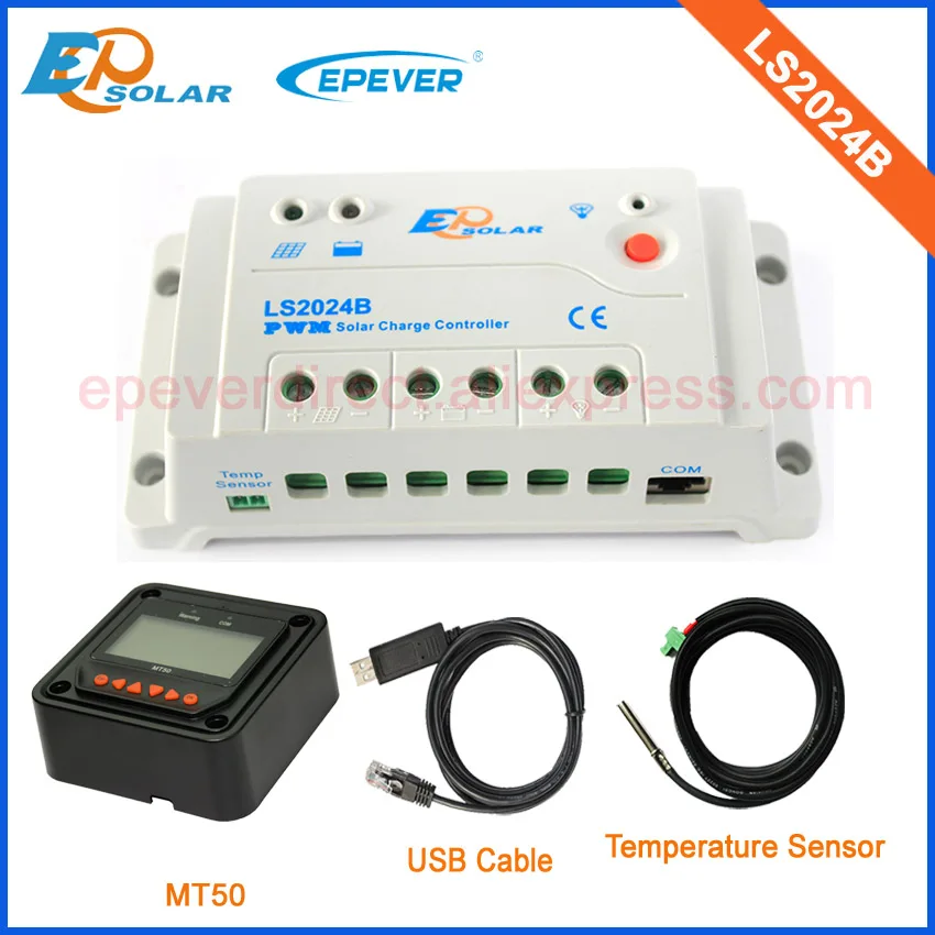 

New landStar series PWM controller for solar panels system Mini regulator 20A MT50 remote meter 12V/24V battery charger