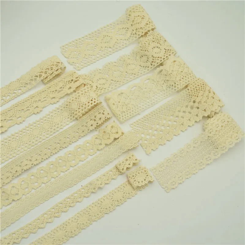 200yards Lace Edge Trim  Wedding Bridal Ribbon Cotton Crochet Sewing DIY