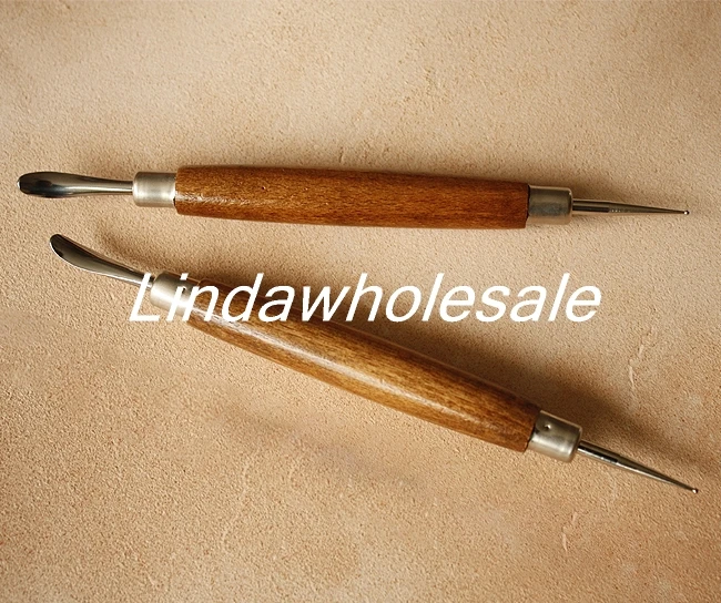 DIY lederen carving tool stylus lepel type ruitenwisser, Koeienhuid druk ruitenwissers, lederen tool