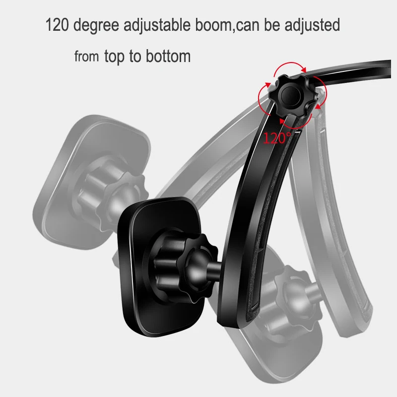YASOKO Car Phone Mount Magnetic 360° Rotatable Phone Holder Dashboard Adjustable Vehicle Phone Stand Universal
