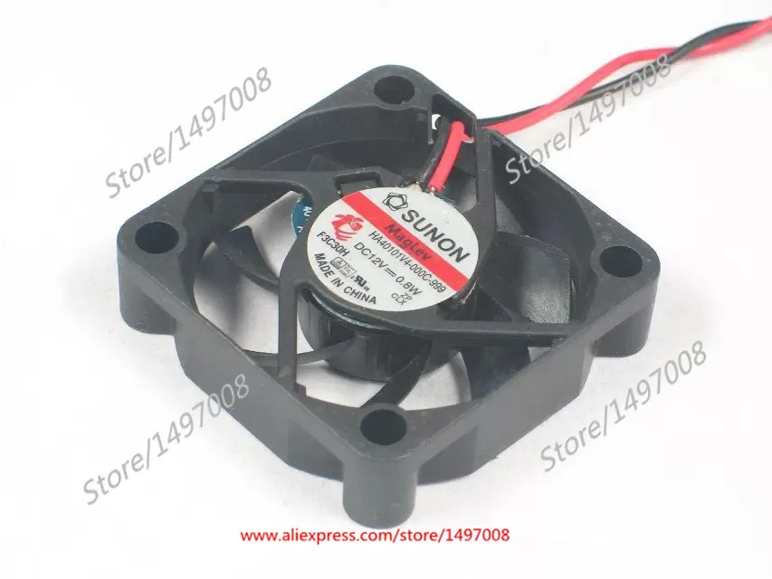 

Sunon HA4010V4-000C-999 DC 12V 0.8W 2-wire 40x40x10mm Server Cooling Fan