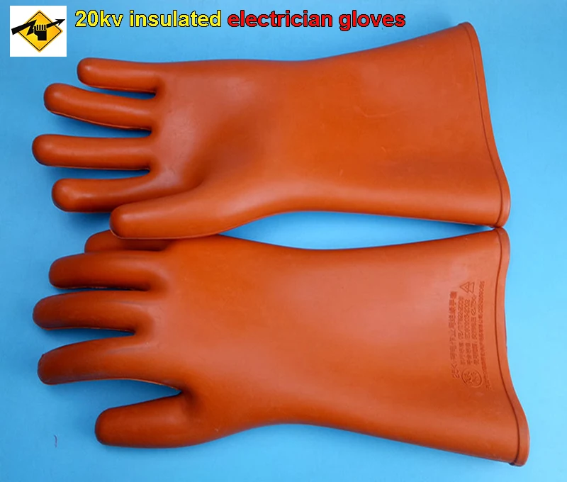 20kv-live-working-insulated-gloves-level-2-anti-leakage-safety-gloves-natural-latex-electrician-insulating-gloves