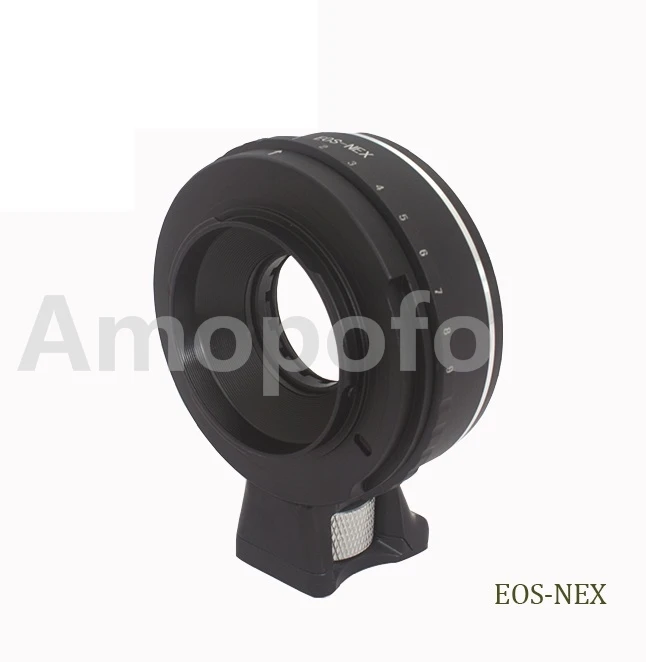 Anillo adaptador de montaje de apertura ajustable, accesorio para Canon EOS EF, montaje de lente para sony E, NEX-7 5C VG10 + con soporte de trípode