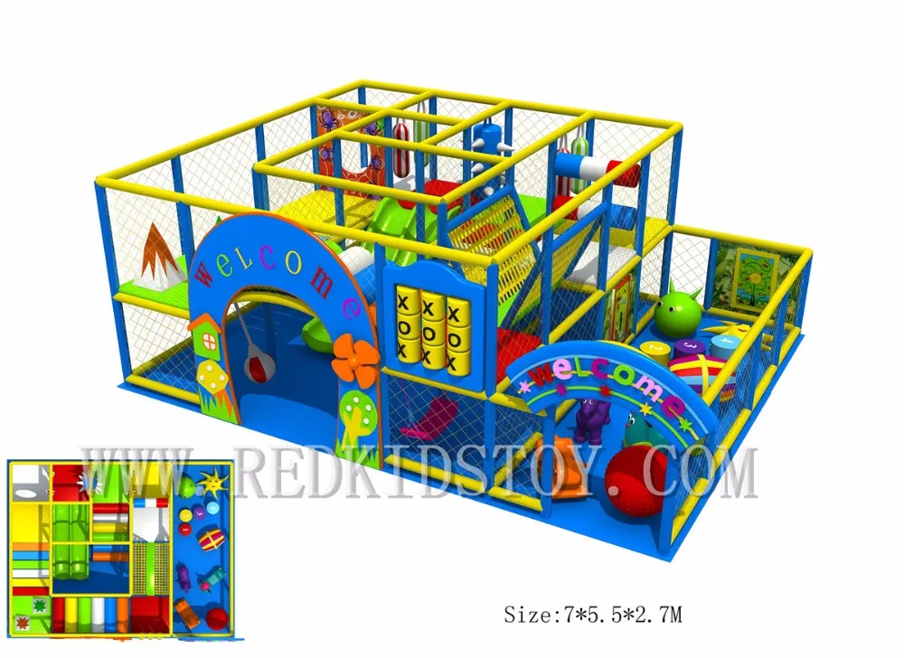 EU Standard CE Certificated Eco-friendly Play Center Kids Indoor Soft Playground HZ-7829c Fast Delivery