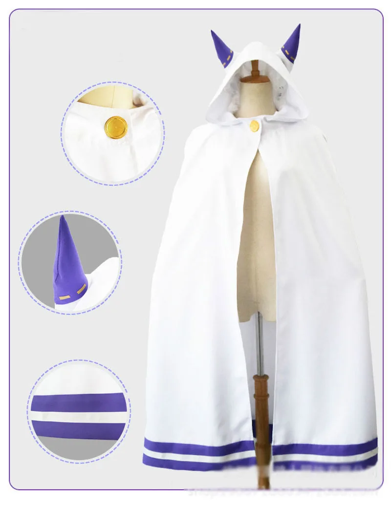 Re:Zero kara Hajimeru Isekai Seikatsu Emilia Cat Ear Cloak Casual Cape Re:Life in a Different World from Zero Cosplay Costume