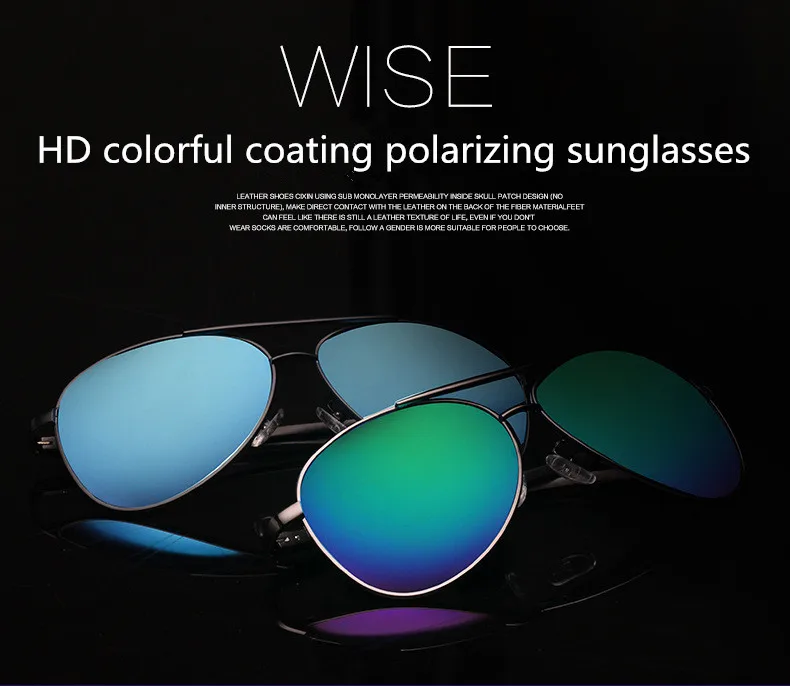 Aluminum Magnesium Polarized Sunglasses Men Driver Mirror Women Color coating Sun glasses Male Fishing Female Eyewear  UV400