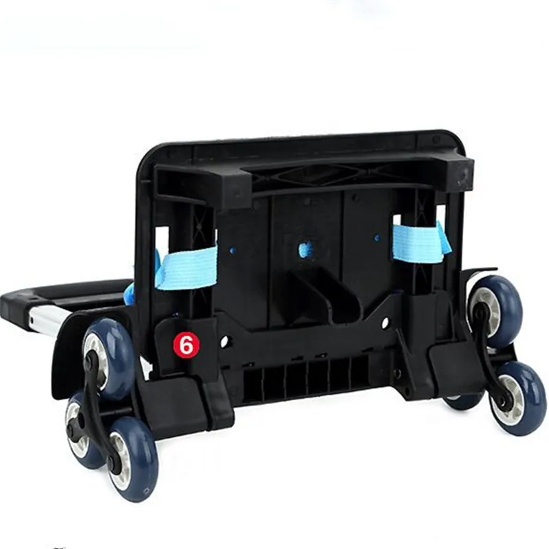 Boys And Girls Three Wheels Folding Pulling Rod Bracket Rolling Cart Trolley School Bags Parts Kids Cartoon Trolley Accessories