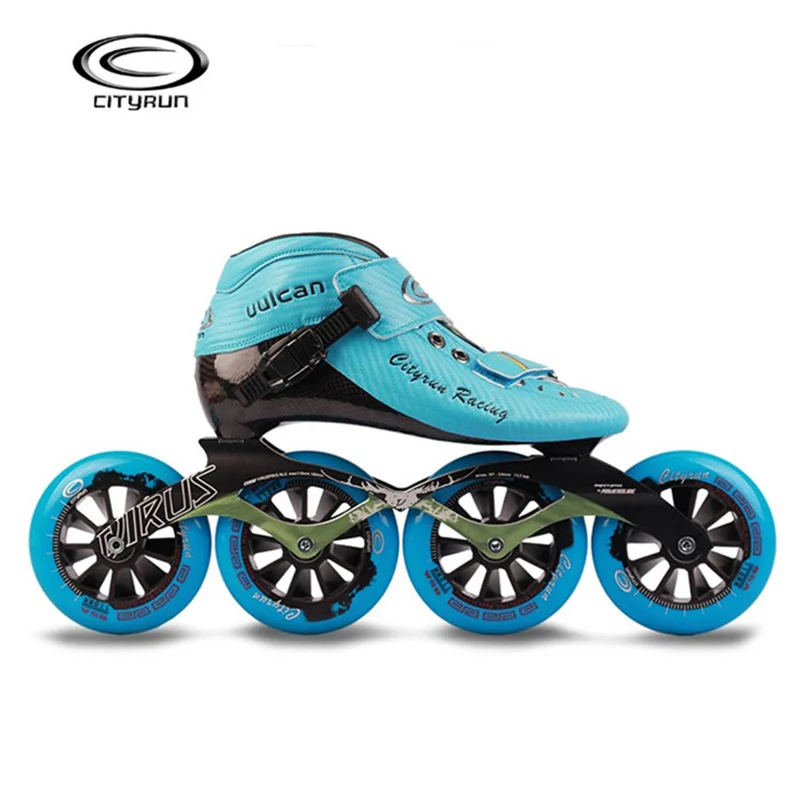 CTS CITYRUN Professional Speed Skating Shoes 7000 Alloy CNC Powerslide 4X110mm 110mm 100mm 90mm 85A Roller Skating Base Wheel CT