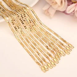 Bangrui 3mm 4mm 5mm 6mm 7mm 9mm 10mm Width Fashion Classic Gold Color Figaro Chain Link Chain Necklace Bracelet Men Jewelry Gift