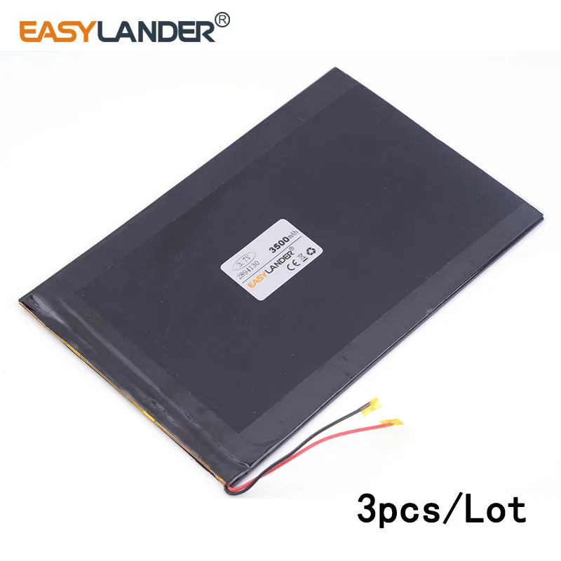 

3pcs /Lot 3500mAH 2894130 3.7V lithium Li ion polymer rechargeable battery for tablet pc e-book gps mp4 mp5 mp3 GPS E-book