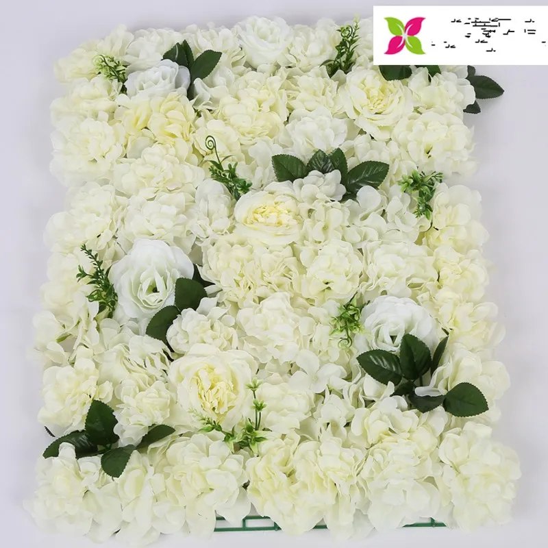 12pcs/lot 60CMX40CM Romantic Artificial Rose Hydrangea Flower Wall wedding background decoration road lead Home Decor