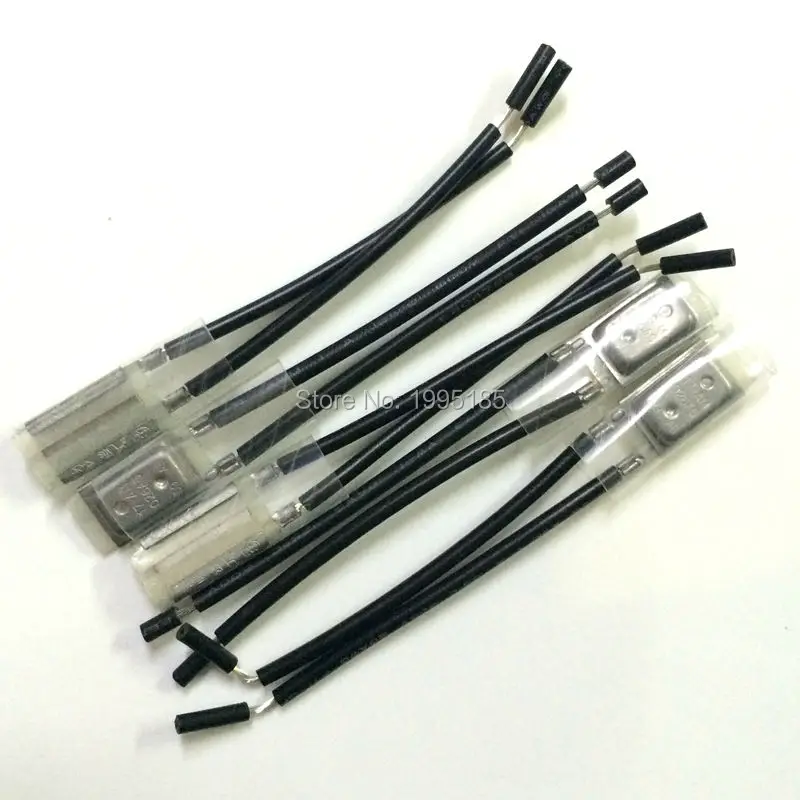10PCS 17AM Motor Thermal Protection Device 17AM028A5 105 Degree Normally Closed (NC)Thermostat KLIXON Temperature Control Switch