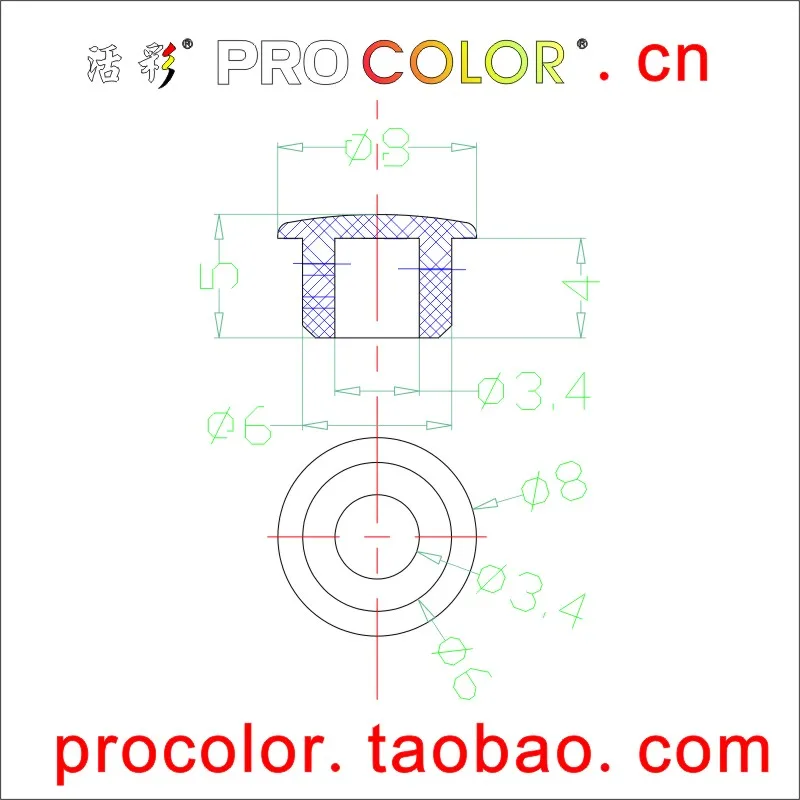 WELCOLOR OEM customized 7/32