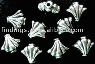 

FREE SHIPPING 210pcs Tibetan silver sector pot spacer beads A1267