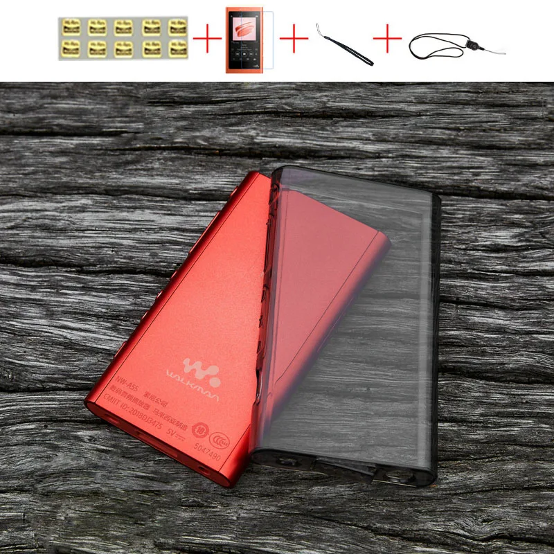 

Soft Cover Crystal TPU Clear Case for Sony Walkman NW A55HN A56HN A57HN A50 A55 A56 A57 with Screen Protector and Straps