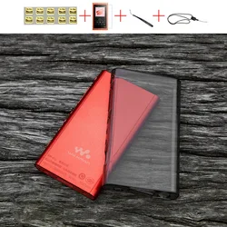 Soft Cover Crystal TPU Clear Case for Sony Walkman NW A55HN A56HN A57HN A50 A55 A56 A57 with Screen Protector and Straps