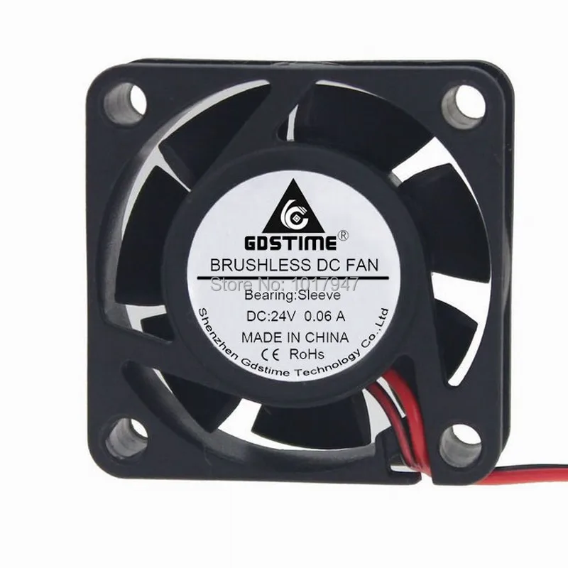 

2pcs lot Gdstime 4015 4cm 40mm x 15mm DC 24v 2Pin 40x40x15mm Cooling Cooler Radiator Motor Fan