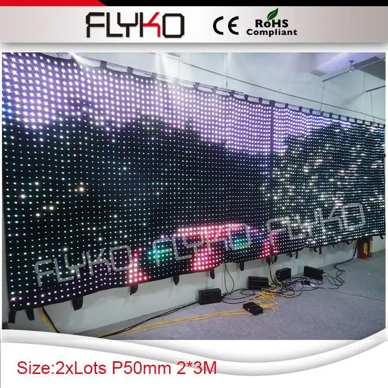 Miễn phí vận chuyển 2016 độ nét cao flexiable trong nhà ngoài trời china mềm led video led curtain