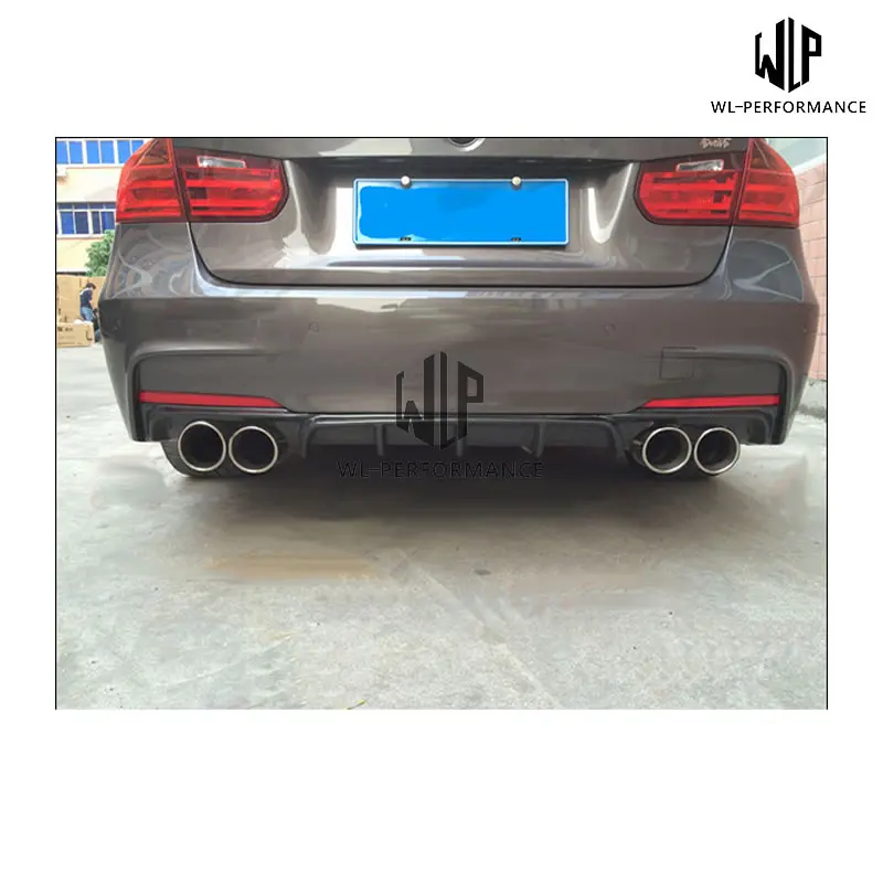 F30 MT Carbon Fiber Rear Lip Bumper Splitter Diffuser Car Styling for BMW 3 Series F30 M-Tech 320i 328i 335i 2012-UP