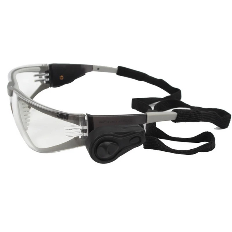 Imagem -04 - Óculos de Proteção Led 3m 11356 Luzes Brilhantes Duplas Lentes Transparentes Anti-uv Anti-fog Anti-fog Óculos de Trabalho