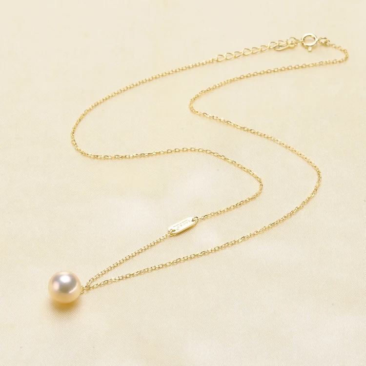 Classic Design S925 Sterling Silver Pearl Chain Settings Women DIY Pearl Necklace Components Silver&Gold Color 3Pcs/Lot