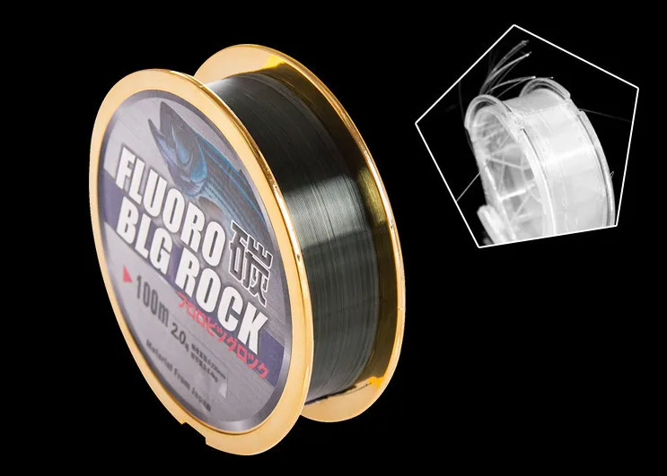 Mavllos Fluorocarbon Coating Nylon Line Fishing 100m Super Strong Leader Carbon Fiber Carp Monofilament Fly Fishing Line