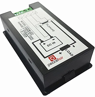 PZEM-051 Digital DC 6,5-100V 100A 4 en 1, voltímetro de energía, amperímetro, Panel de vatios, envío gratis