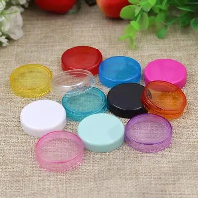 1000 Pcs/Lot Free Shipping 5g clear jar 5ml plastic Packaging Sample cream pot ,nail art glitter powder case Empty box