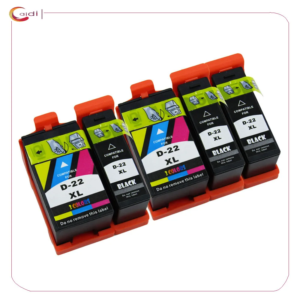 

Compatible for Dell 21 Ink Cartridges Replacemnt DELL 22 23 24 Printer Inkjet Ink V313 V313W V515W P513W P713W V715W（5PK）