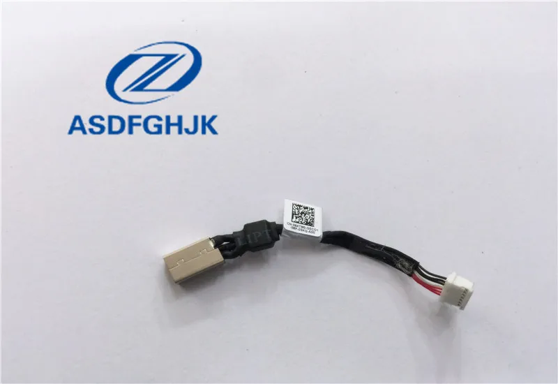 

Original LAPTOP NOTEBOOK AC DC Power Jack with Cable Harness For Dell XPS 15 9550 9530 5510 64TM0 DC30100X200 064TM0 100 Test Ok