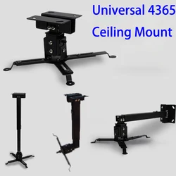 Black Color Projector Ceiling Mount Adjustable 43 To 65cm Roof Bracket For DLP LCD LED Beamer Wall Hanger