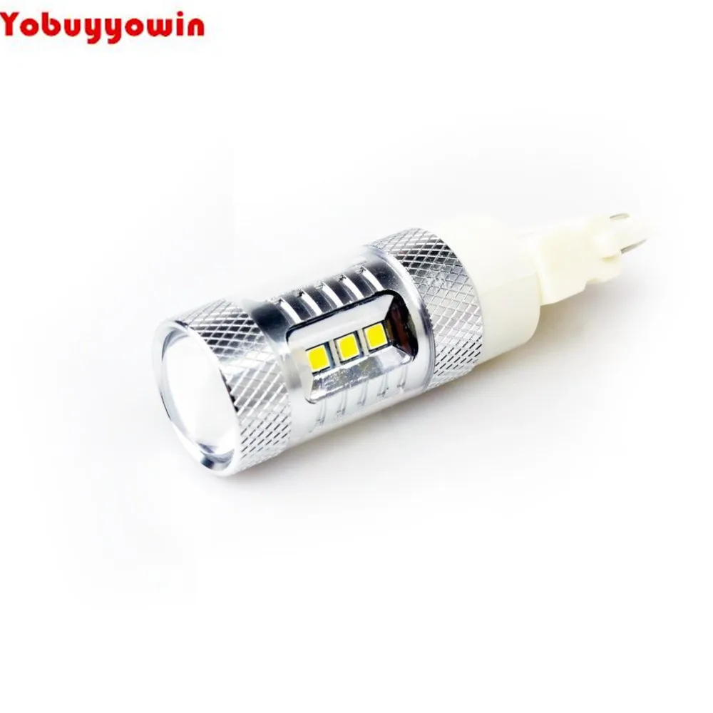 3157 P27/7W W2.5X16Q 12V 24V 6500K Blanc Pur LED Ampoule de Voiture 15X1W 2323SMD for Clignotant Feu de Freinage Lumissre de