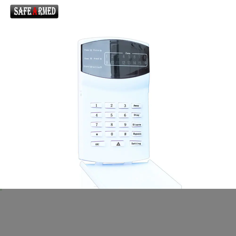 

Home security self-defense PSTN GSM SMS Alarm system LED keypad SF-8016-16D-LED For Free Shipping