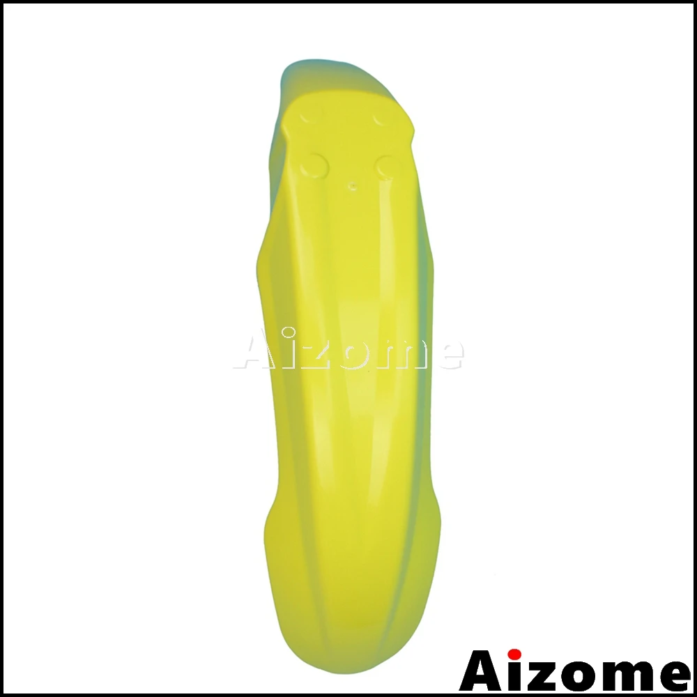 Universal Dirt Bike Yellow Off Road Front Fender For Suzuki RMZ RM DRZ 125 250 450 Motocross Front Mud Guard Plastic Mudguard