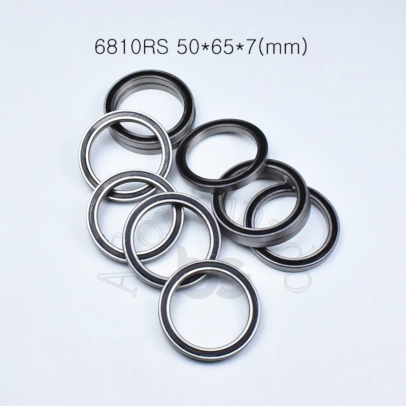 

6810RS 50*65*7(mm) 10pieces bearing ABEC-5 6810 6810RS chrome steel rubber sealed bearing Thin wall bearings