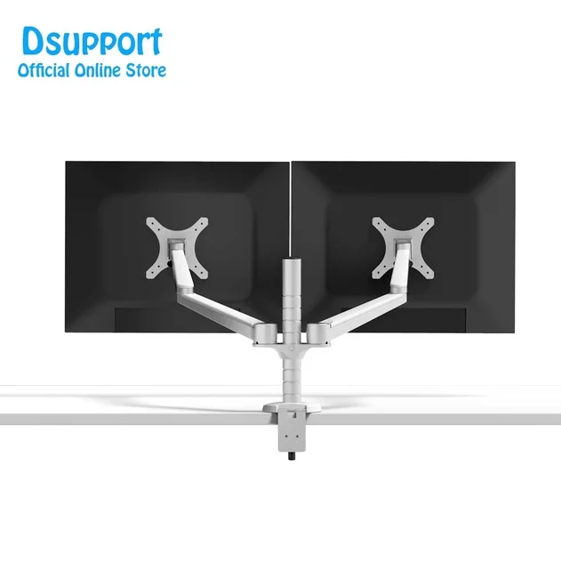 

OA-4S Aluminum Alloy Desktop Double Arm Dual Monitor Holder Full Motion LED Screen Mount Arm Rotary Base Stand